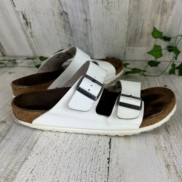 Birkenstock Arizona white Womens size 40 regular - Picture 3 of 9